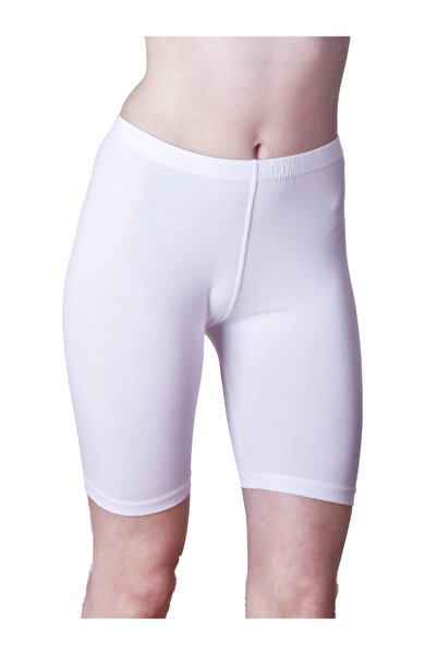 Genel Markalar 2195 Dizüstü Pamuklu Penye Kısa Tayt (Önü Arkası Dikişlidir)