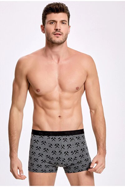 İlke Ilke 1601 Ανδρικό μπόξερ με μοτίβο Lycra