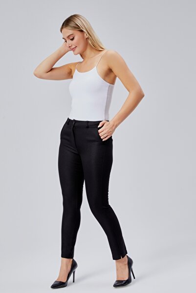 HANIMCA GİYİM Yün Efkt Winter Trousers with Side Pockets