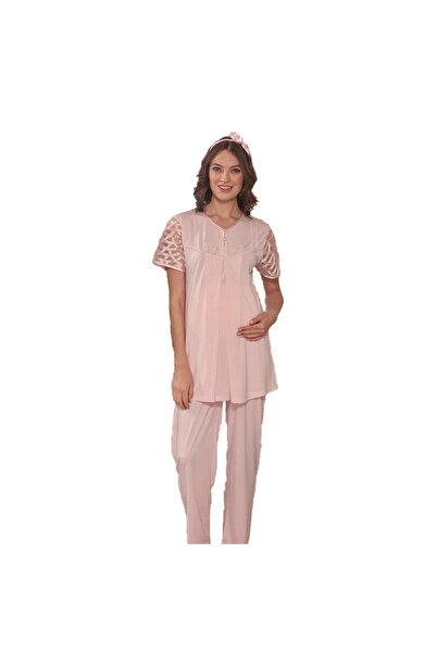 Emose 3952 Lohusa-hamile Kısakol Pijama Takım