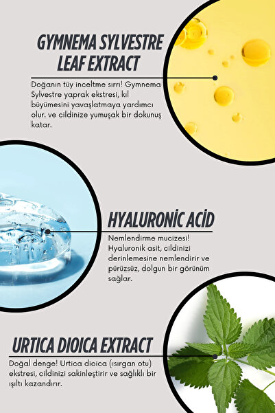 BEÇKA Tüy Inceltıci, Azaltıcı Ve Nemlendirici Süt Gymnema Sylvestre & Hyaluronik Asit Özlü 100 ml