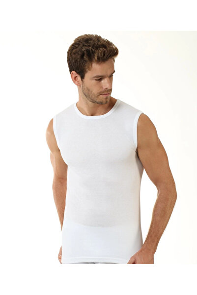 Öztaş Underwear 1043-a Men's Crew Neck Sleeveless Undershirt