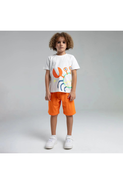 Rolypoly 3576c Erkek Çocuk Bermuda Yazlık Pijama Takım