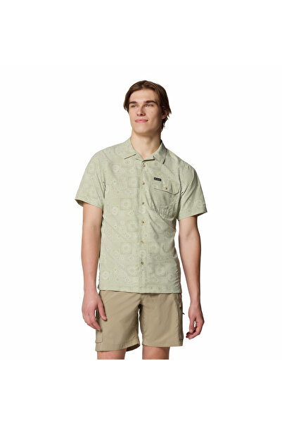 Columbia Tech Trail Utility Printed Woven Men's Short Sleeve Shirt