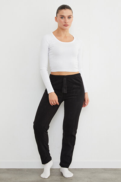 Fulla Moda Βασικό παντελόνι από φλις