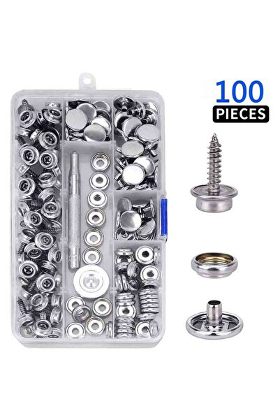 Choice 33 مجموعة من 100/270 قطعة من قماش وتنجيد القارب من الفولاذ المقاوم للصدأ عالي الجودة مع أزرار كبس سريعة