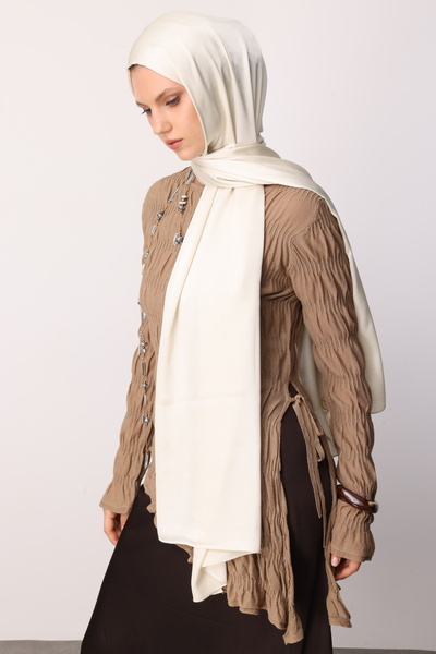 Mooncorn Stone Color Diamond Aura Shawl