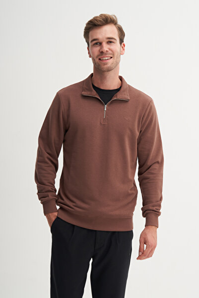 Cazador Регулярний крій, прямий комір, сезонний, 3 нитки, світшот