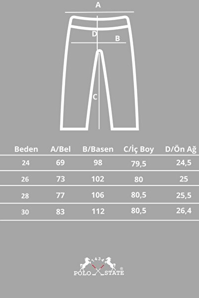 Polo State Kadın Bol Kalıp Kot Pantolon Buz Mavi