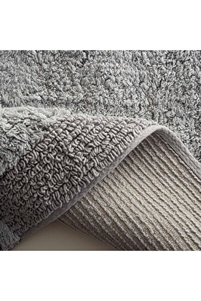 Ecocotton Σετ πατάκι μπάνιου Luna 2 τεμαχίων 100% βαμβακερό γκρι 60x90-40x60