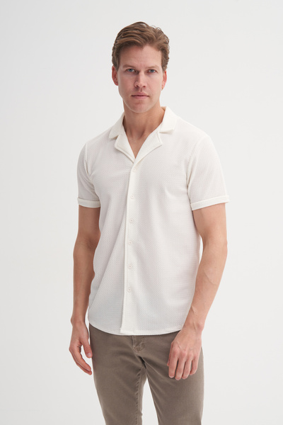 Cazador Регулярний крій, трикотажна тканина з зигзагоподібним візерунком, короткий рукав, сорочка