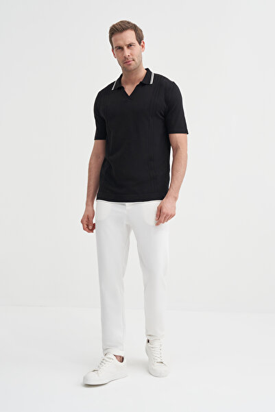 Cazador Плетена тениска с поло яка и стандартна кройка