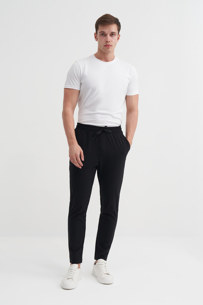 Cazador Jogger Nort Pants with Laced Waist and Pockets, Straight Leg