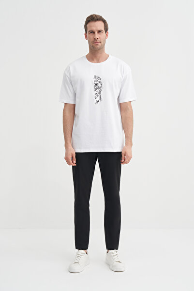 Cazador Μπλουζάκι με βαμβακερό σχέδιο με λαιμόκοψη Relax Fit