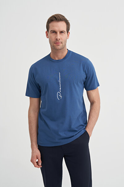 Cazador Βαμβακερό μπλουζάκι με κανονική εφαρμογή με λαιμόκοψη