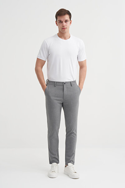 Cazador Men's Jogger Slim Fit Fabric Pants Elastic Waist Lace up