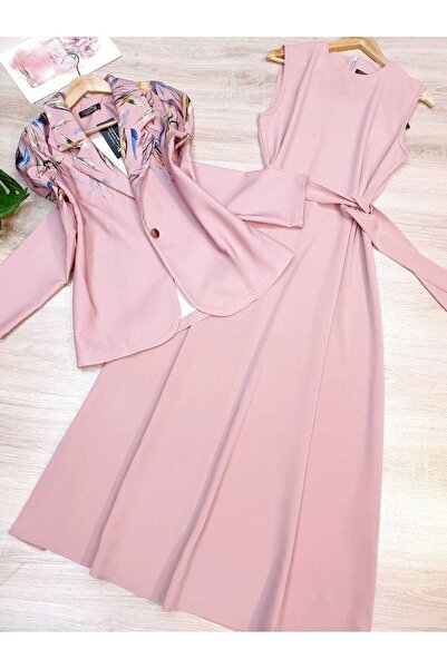 NHMODA طقم سترة من القماش من دبي