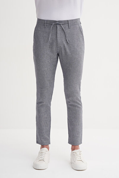 Cazador Jogger Cotton Linen Pants Straight Leg Waist Lace up