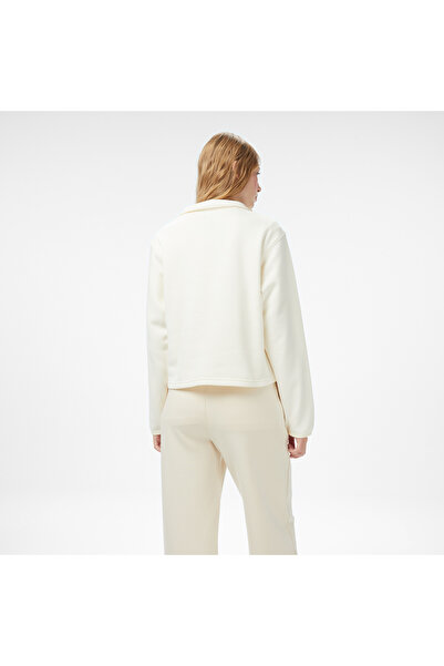 Converse Classic Kadın Yarım Fermuarlı Krem Sweatshirt