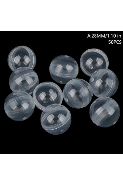 Choice 50Pcs 1.1inch 50PCS Clear Can Open Transparency Plastic Capsule Toy Surprise Ball Tiny Container Mak