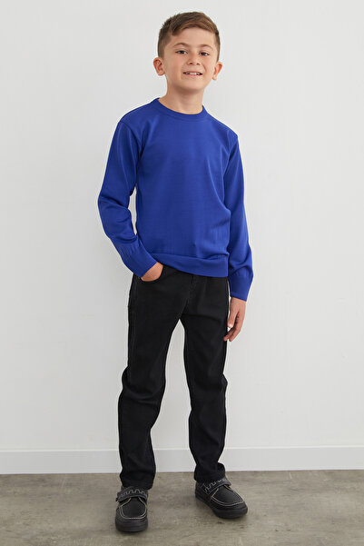 Fulla Moda Pulover de tricot pentru băieți cu gât de bicicletă de bază