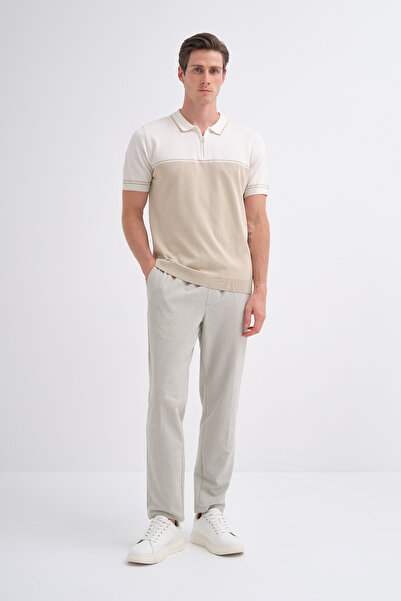 Cazador Caz 3032 Polo Yk. Triko T-shırt Bej