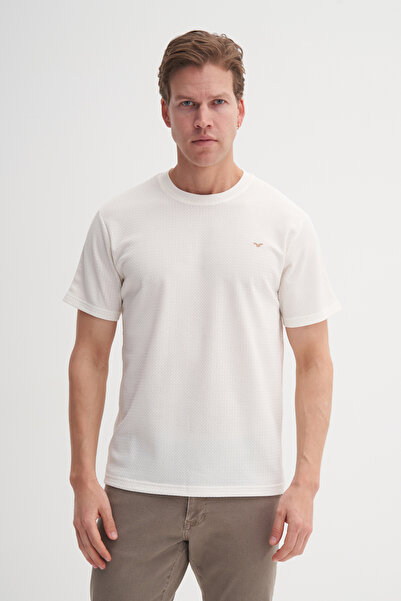 Cazador okrugla kragna Regular Fit Pleteno T-shirt