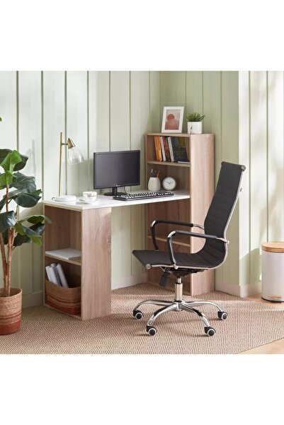 NZONE STORE كرسي مكتب دوار قابل لتعديل الارتفاع مصنوع من مزيج من الإسفنج والأ...