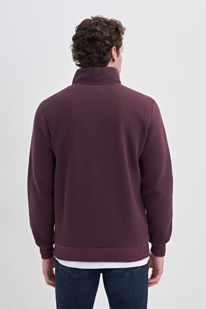 Cazador Slim Fit High Neck Soft Inside Ribbed 3 Thread Sweatshirt