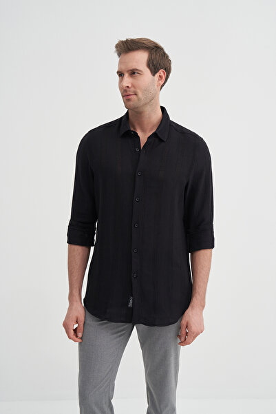 Cazador Μακρυμάνικο πουκάμισο από υφαντό βαμβάκι με κανονική εφαρμογή