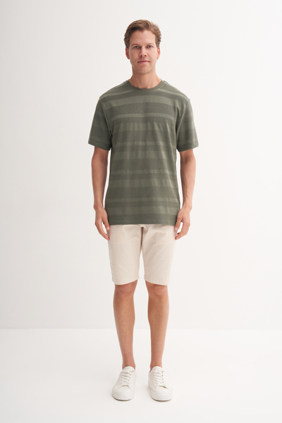 Cazador Πλεκτό T-Shirt με λαιμόκοψη κανονική εφαρμογή