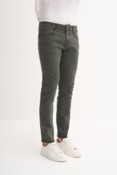 Cazador Parker Extra Slim Fit Denim Pantolon Normal Paça Normal Bel