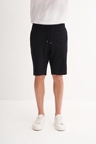 Cazador Slim Fit Narrow Leg Textured Cotton Bermuda Shorts