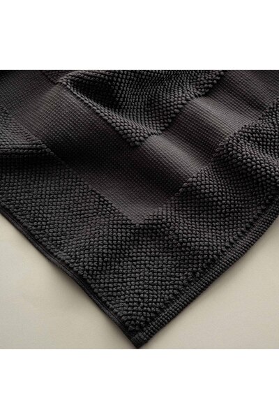Ecocotton Кайя Килимок для ванної кімнати 100% бавовна, антрацит, 60x100 см