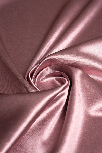 Kumaş Deposu Örme Saten Pembe Abiye Kumaş