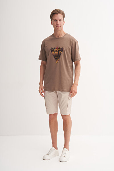 Cazador Μπλουζάκι με βαμβακερή στάμπα με κανονική εφαρμογή