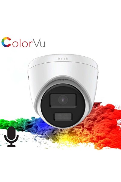Hikvision DS-2CD1327G0-LUF 2.8mm Colorvu 2MP IP Mini Dome Kamera (Dahili Ses)