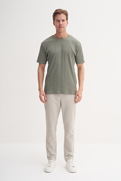 Cazador Μπλουζάκι Crew Neck Slim Fit Lycra Plain