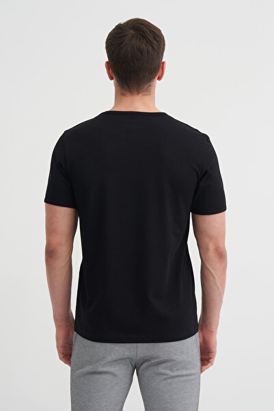 Cazador Πλεκτό μπλουζάκι Crew Neck Slim Fit Plain Lycra