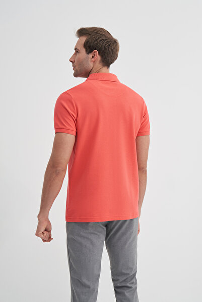 Cazador Polo Neck Slim Fit Pique Plain Cotton T-Shirt