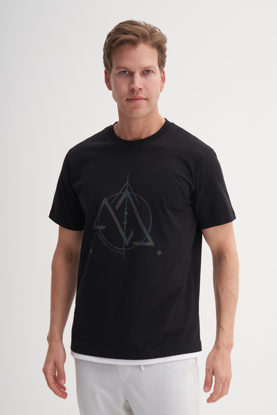 Cazador Μπλουζάκι με βαμβακερή στάμπα με κανονική εφαρμογή