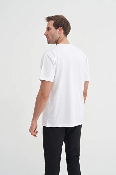 Cazador Crew Neck Regular Fit Cotton Printed T-Shirt