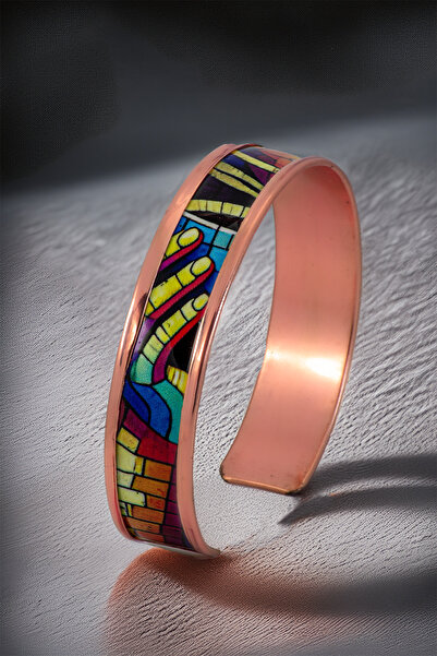OSMANLI GÜMÜŞ Women's Copper Bracelet - Nadia Model Special Edition Metal Box...