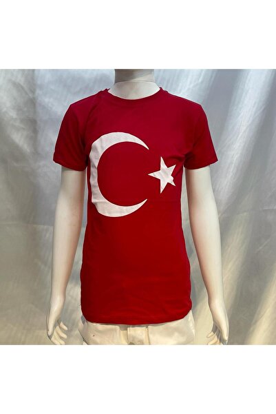 SEÇKİN KIDS Дитяча унісекс футболка з прапором з місяцем і зіркою 23 квітня