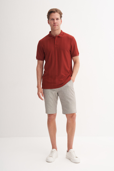 Cazador Тениска с поло яка, стандартна кройка и плетена жакардова материя