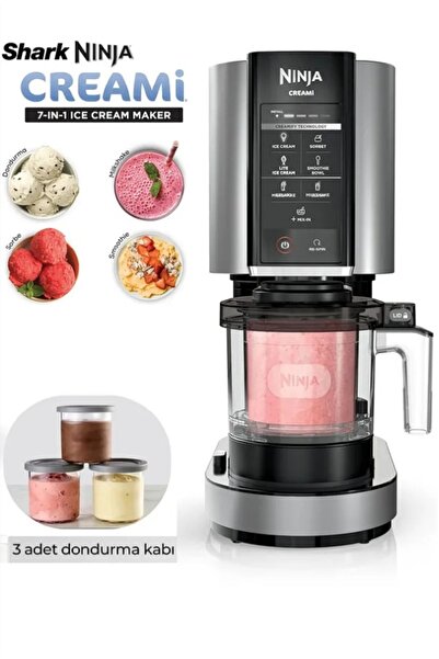 NINJA Ice Cream Maker - DONDURMA MAKİNESİ Milkshake , Sorbe, Smoothie Kasesi - Mükemmel Karışım