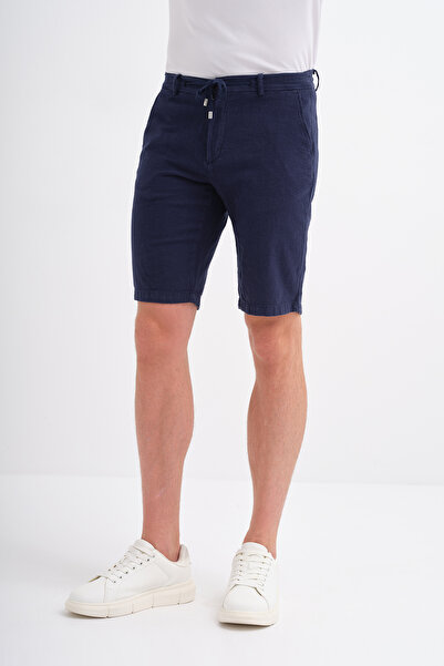 Cazador Сlim Fit вузькі лляні шорти-бермуди