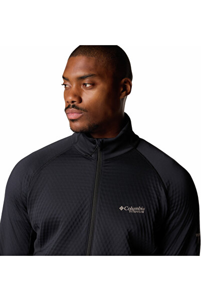 Columbia Crystal Leaf Omni-Heat Helix Men's Fleece Top with Full Zip