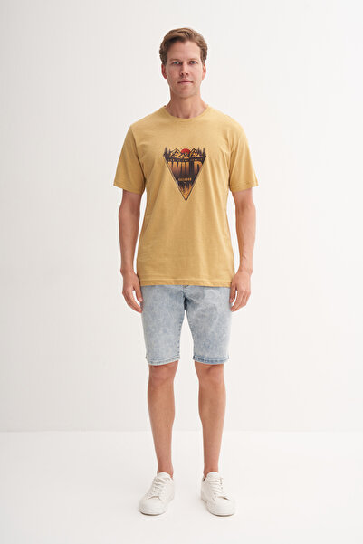 Cazador Μπλουζάκι με βαμβακερή στάμπα με κανονική εφαρμογή