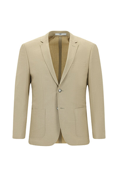 Kiğılı Super Slim Fit Ekstra Dar Kesim Desenli Beli Lastikli İpli Spor Takım Elbise